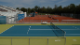 Halle der BTV TennisBase in Oberhaching mit AV Syntec Bodensystem